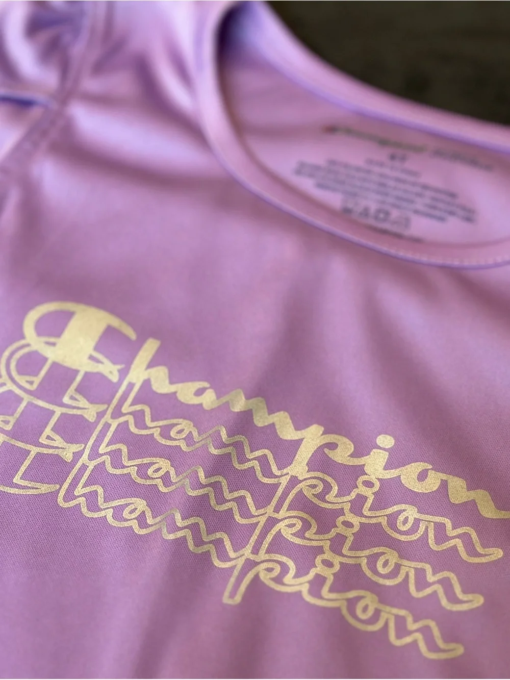 Champion Lavender and Black Girls' Logo Pajama Set